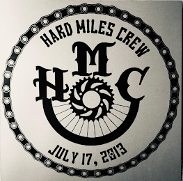 HMC HARD MILES CREW JULY 17, 2013 logo