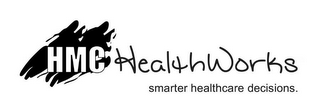HMC HEALTHWORKS SMARTER HEALTHCARE DECISIONS. logo