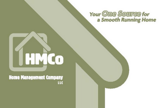 HMCO HOME MANAGEMENT COMPANY LLC YOUR ONE SOURCE FOR A SMOOTH RUNNING HOME logo
