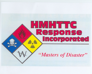 HMHTTC RESPONSE INCORPORATED "MASTERS OF DISASTER" logo