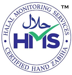 HMS · HALAL MONITORING SERVICES · CERTIFIED HAND ZABIHA logo