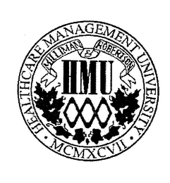 HMU HEALTHCARE MANAGEMENT UNIVERSITY MCMXCVII MILLIMAN & ROBERTSON logo