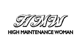HMW HIGH MAINTENANCE WOMAN logo