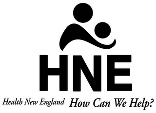 HNE HEALTH NEW ENGLAND HOW CAN WE HELP? logo