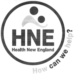 HNE HEALTH NEW ENGLAND HOW CAN WE HELP? logo