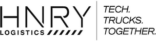 HNRY LOGISTICS TECH. TRUCKS. TOGETHER. logo
