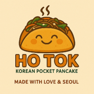HO TOK KOREAN POCKET PANCAKE MADE WITH LOVE & SEOUL logo
