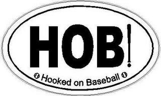 HOB! HOOKED ON BASEBALL logo