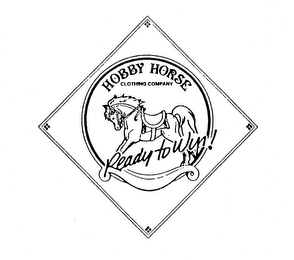 HOBBY HORSE CLOTHING COMPANY READY TO WIN! logo