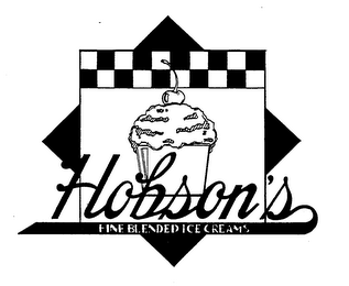 HOBSON'S FINE BLENDED ICE CREAMS logo