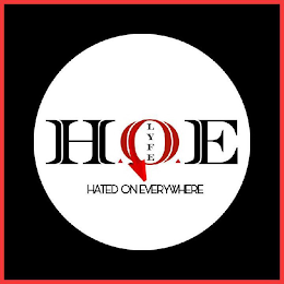 H.O.E HATED ONEVERYWHERE logo