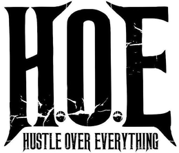 H.O.E HUSTLE OVER EVERYTHING logo