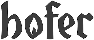 HOFER logo