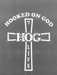 HOG HOOKED ON GOD LIFE 7 logo