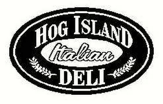 HOG ISLAND ITALIAN DELI logo