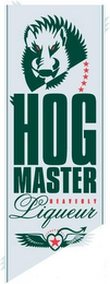 HOG MASTER HEAVENLY LIQUEUR SERVE ICE COLD logo