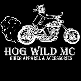 HOG WILD MC BIKER APPAREL & ACCESSORIES logo