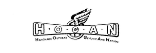 HOGAN HANDMADE OUTWEAR GENUINE AND NATURAL logo