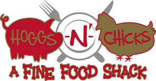 HOGGS-N'-CHICKS A FINE FOOD SHACK logo