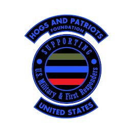 HOGS AND PATRIOTS FOUNDATION SUPPORTING U.S. MILITARY & FIRST RESPONDERS UNITED STATES logo