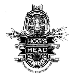 HOG'S HEAD BEER CELLARS 1994 THE MICROBREWERY BEER-OF-THE-MONTH CLUB logo