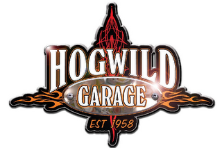 HOGWILD GARAGE EST 1958 logo