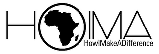 HOIMA HOWIMAKEADIFFERENCE logo