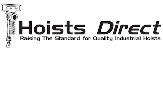 HOISTS DIRECT RAISING THE STANDARD FOR QUALITY INDUSTRIAL HOISTS logo