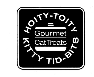 HOITY-TOITY KITTY TID-BITS GOURMENT CAT TREATS logo