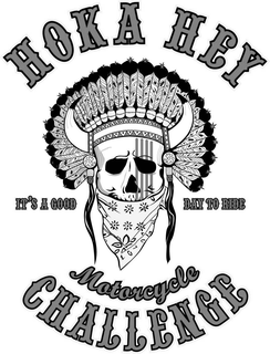 HOKA HEY MOTORCYCLE CHALLENGE  IT'S A GOOD DAY TO RIDE logo