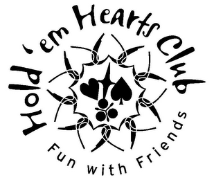 HOLD'EM HEARTS CLUB FUN WITH FRIENDS logo