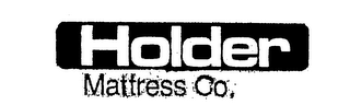 HOLDER MATTRESS CO. logo