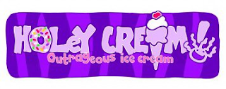 HOLEY CREAM OUTRAGEOUS ICE CREAM! logo