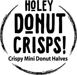 HOLEY DONUT CRISPS! CRISPY MINI DONUT HALVES logo