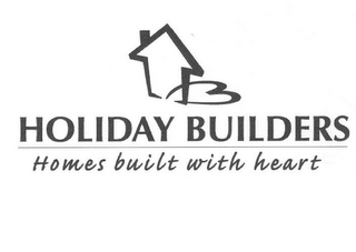 HOLIDAY BUILDERS HOMES BUILT WITH HEART logo