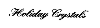 HOLIDAY CRYSTALS logo