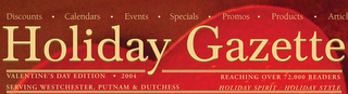 HOLIDAY GAZETTE HOLIDAY SPIRIT. HOLIDAY STYLE. logo