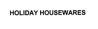 HOLIDAY HOUSEWARES logo