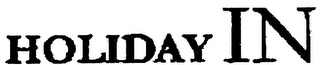 HOLIDAY IN logo
