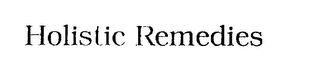 HOLISTIC REMEDIES logo