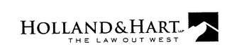 HOLLAND & HART LLP THE LAW OUT WEST logo