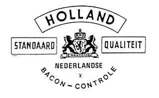 HOLLAND STANDARD QUALITEIT NEDERLANDSE X BACON-CONTROLE logo