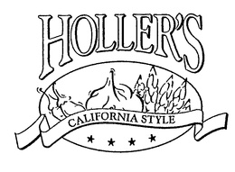 HOLLER'S CALIFORNIA STYLE logo
