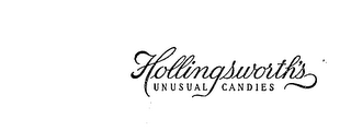 HOLLINGSWORTH'S UNUSUAL CANDIES logo