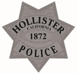 HOLLISTER CALIFORNIA 1872 POLICE logo