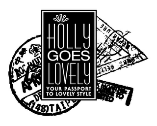 HOLLY GOES LOVELY YOUR PASSPORT TO LOVELY STYLE APR (148)TAIP DEPARTURE BNBS BELIZE D LEA logo