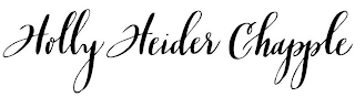 HOLLY HEIDER CHAPPLE logo