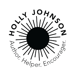 HOLLY JOHNSON. AUTHOR. HELPER. ENCOURAGER. logo