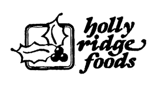 HOLLY RIDGE FOODS logo
