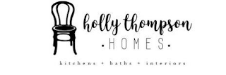 HOLLY THOMPSON · HOMES · KITCHENS + BATHS + INTERIORS logo